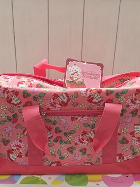 🍓Ultra-Cute Strawberry Shortcake Duffel Bag. Great for Travel, Gym or Gift.